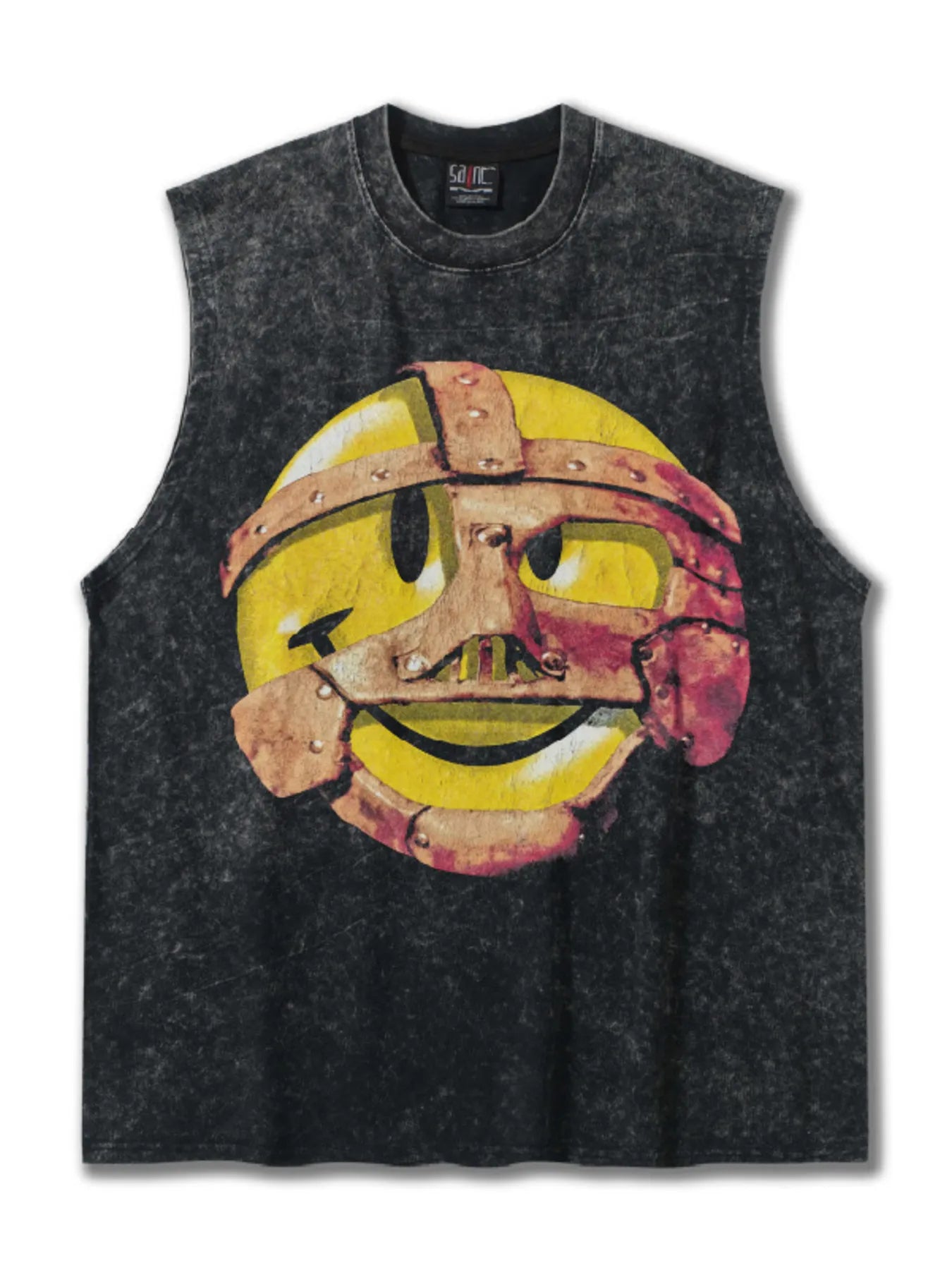 Men's Graphic Round Neck Tank Top - cas7m