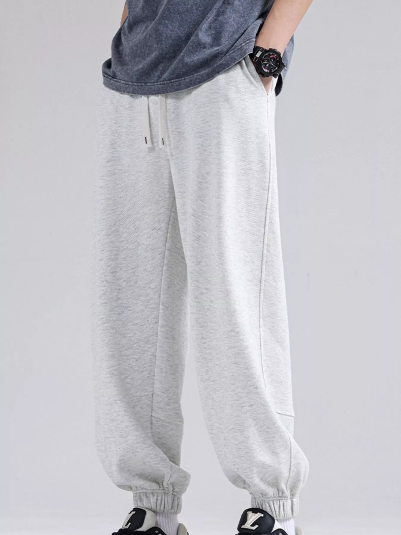 Men's Plus Size Casual Loose Fit Sweatpants - cas7m