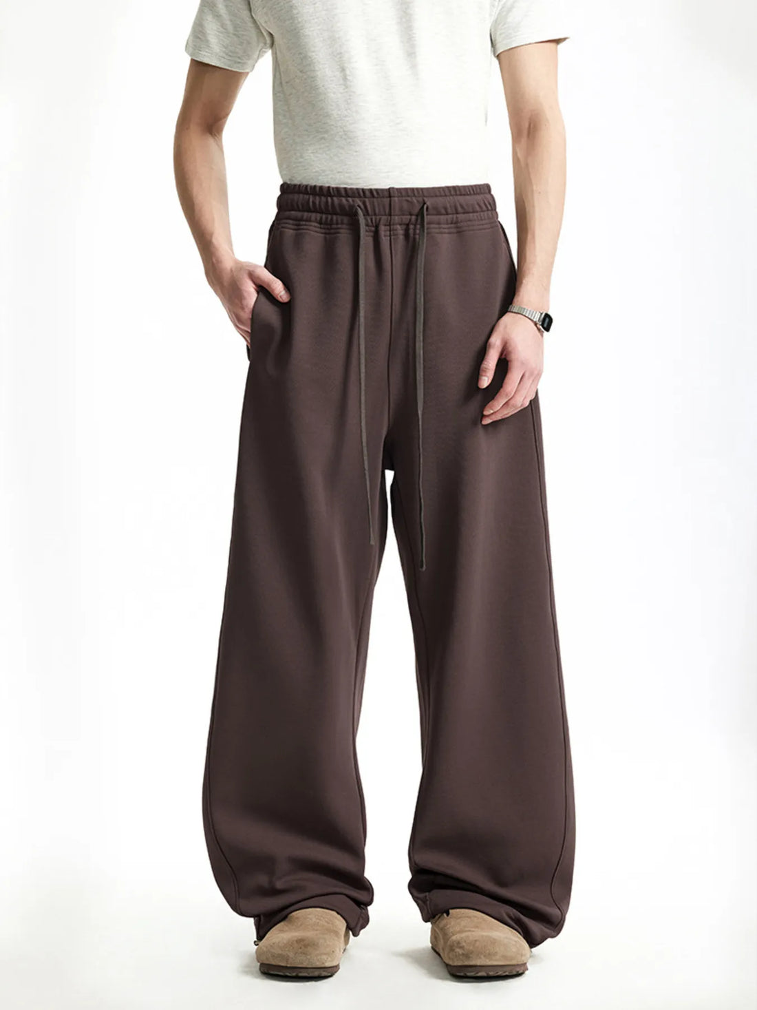 Men's Loose Fit Drawstring Sweatpants - cas7m