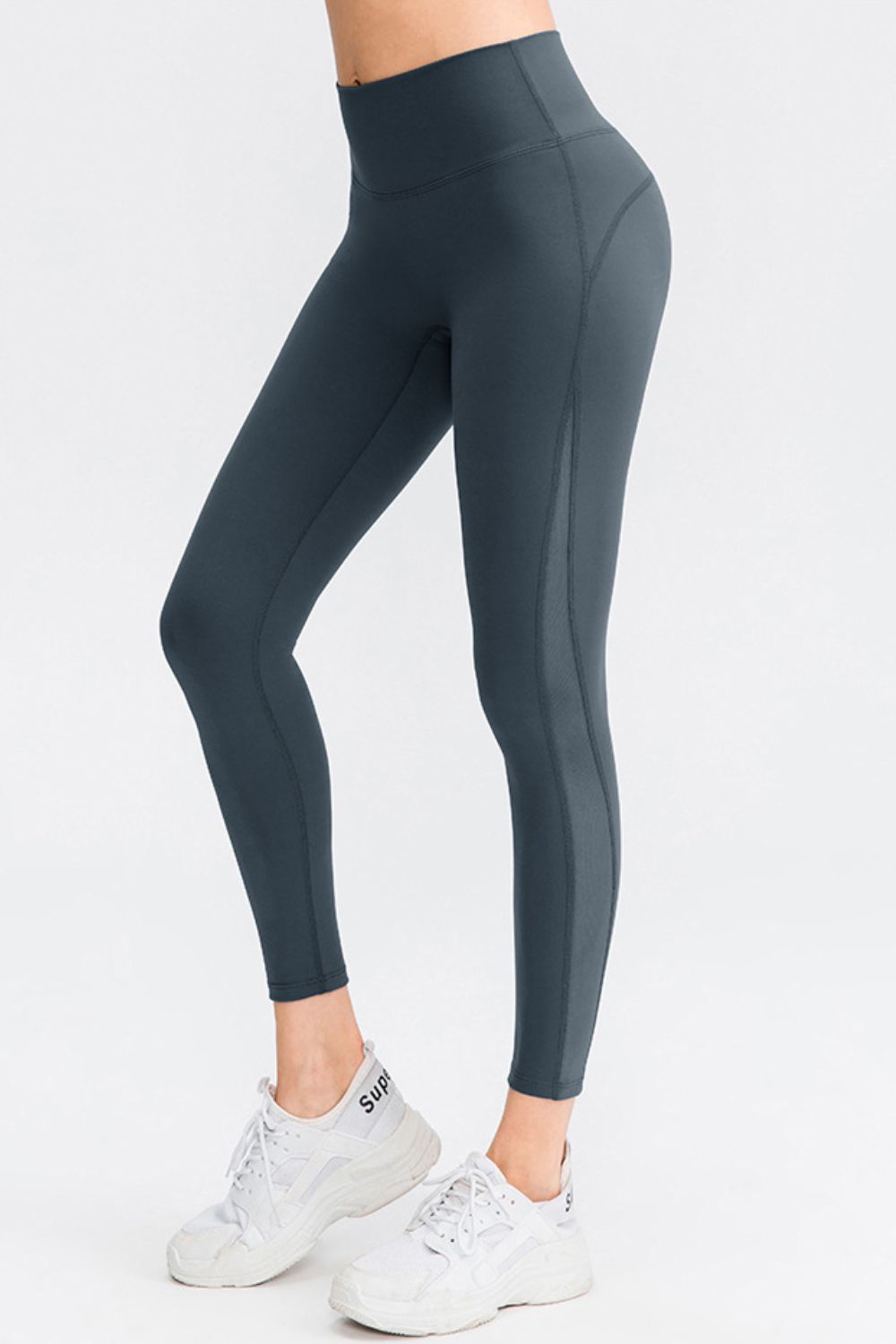 Wide Waistband Slim Fit Long Sports Pants - cas7m