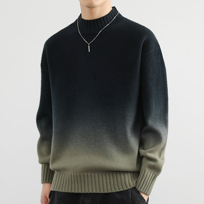 Fashion Personality Gradient Sweater Men - cas7m