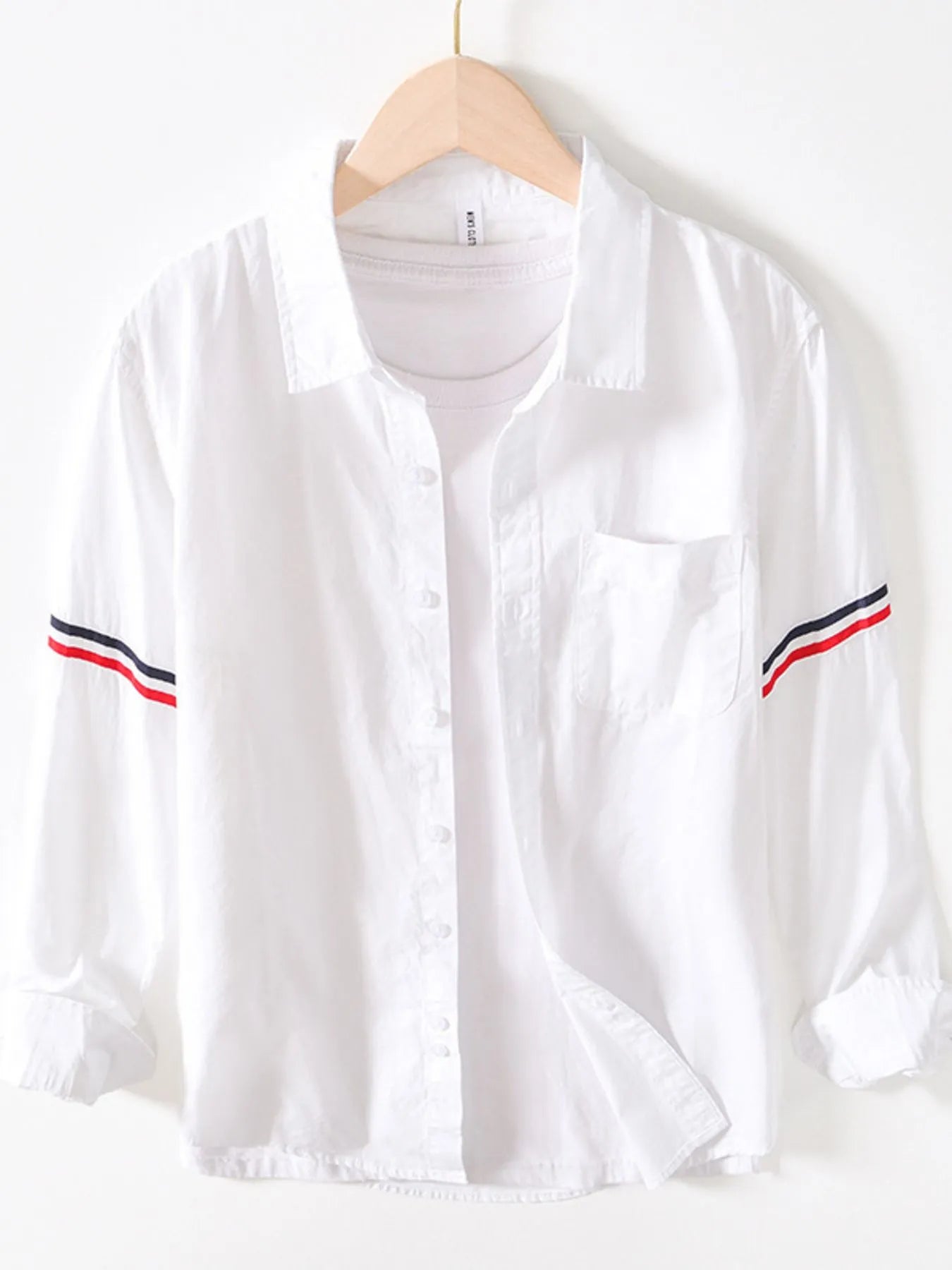 Men's Button Up Long Sleeve Shirt - cas7m