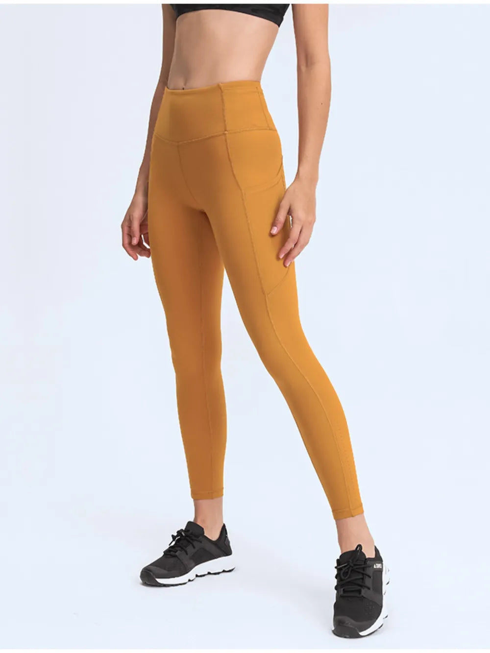 Millennia Wide Waistband Leggings with Pockets - cas7m