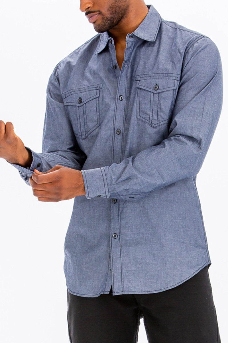 Jayden Outline Stitch Long Sleeve MWLAE20021