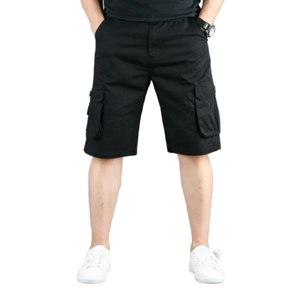 Mens Casual Cargo Shorts with Side Pockets