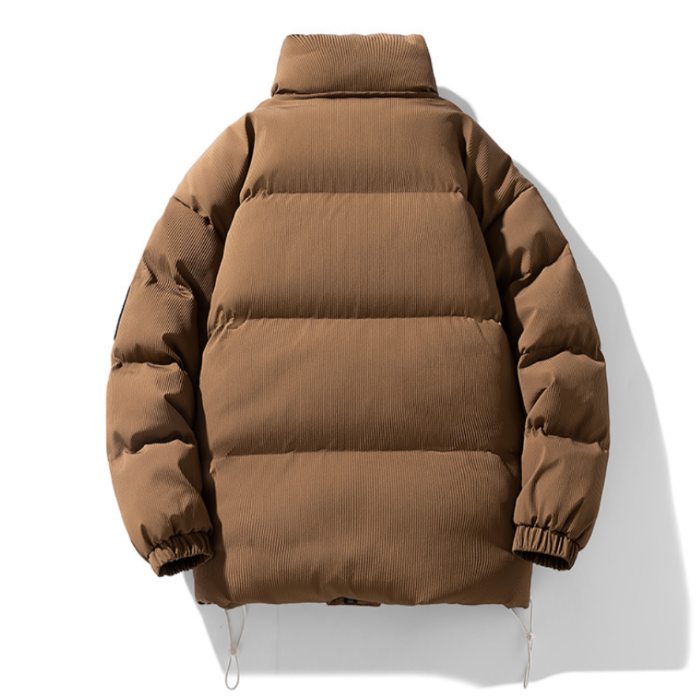 Mens Stand Collar Puffer Jacket - cas7m
