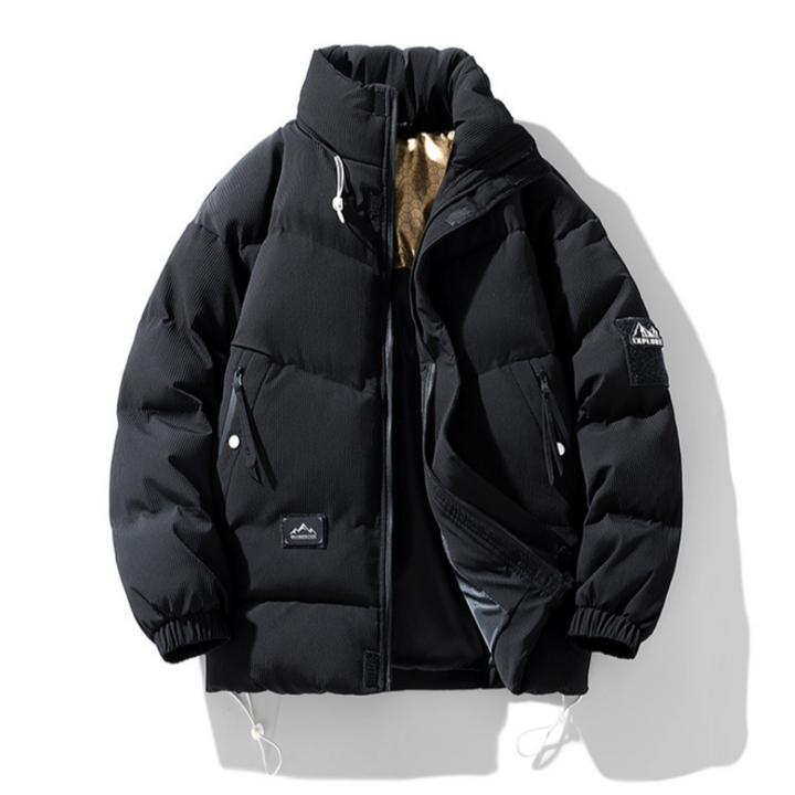 Mens Stand Collar Puffer Jacket - cas7m