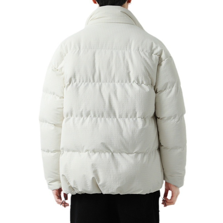 Mens Houndstooth Puffer Jacket - cas7m