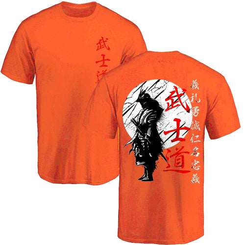 Mens Japanese Samurai Short Sleeve T shirt - cas7m