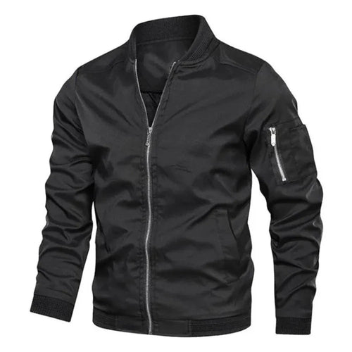 Mens Zipped Up Windbreaker Jacket - cas7m