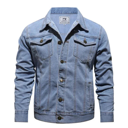 Mens Streetstyle Denim Jacket - cas7m