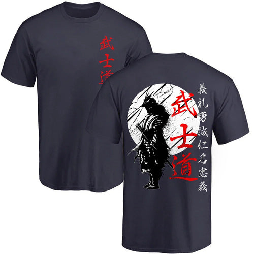 Mens Japanese Samurai Short Sleeve T shirt - cas7m
