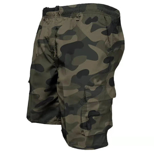 Mens Casual Summer Elastic Waist Shorts - cas7m