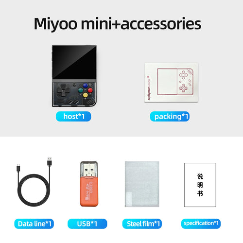 MIYOO Mini Plus Retro Pocket Emulator 3.5" OCA IPS Linux Handheld - cas7m