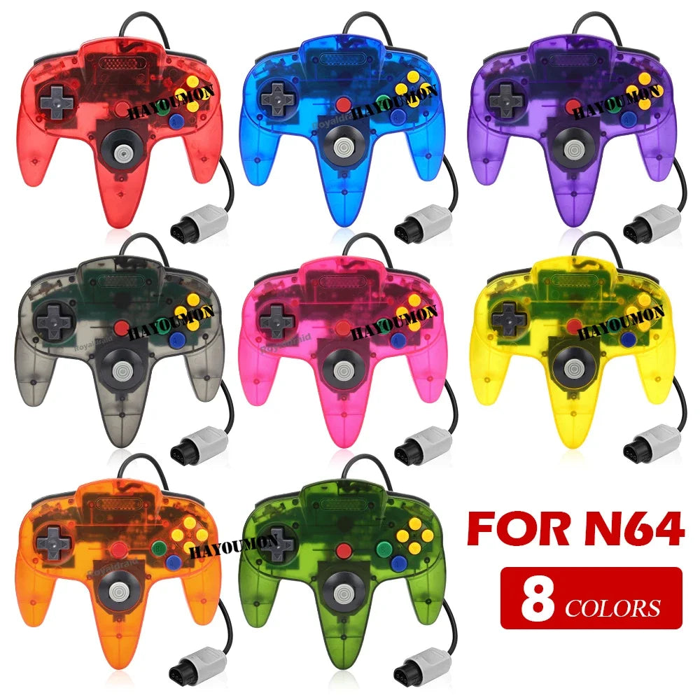 NEW Wired Gamepad for N64 Console Controller for N64 Classic Joystick - cas7m