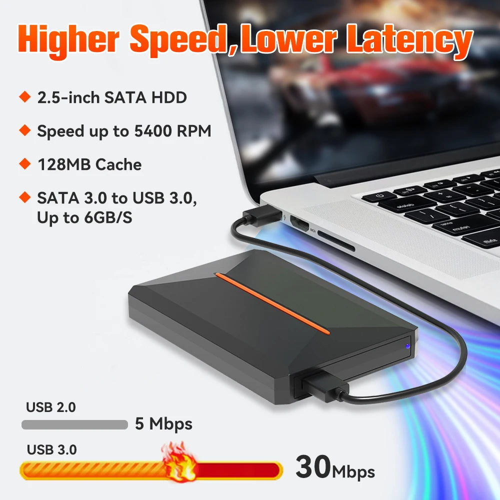 Launchbox Gaming Hard Drive Disk Retro Game Console for - cas7m