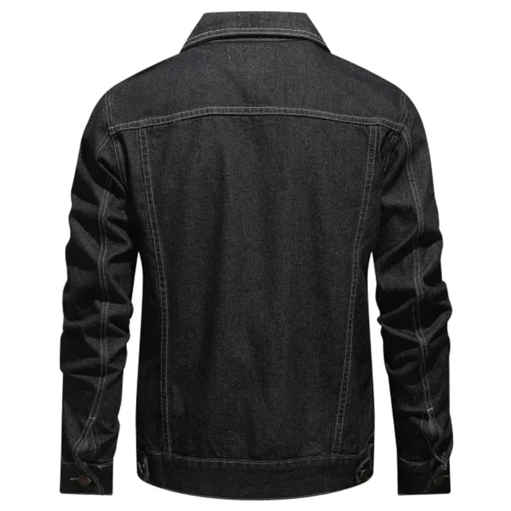 Mens Streetstyle Denim Jacket - cas7m