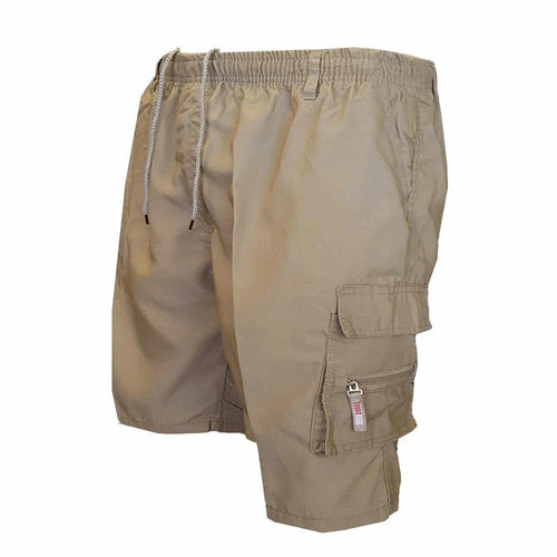 Mens Casual Summer Elastic Waist Shorts - cas7m