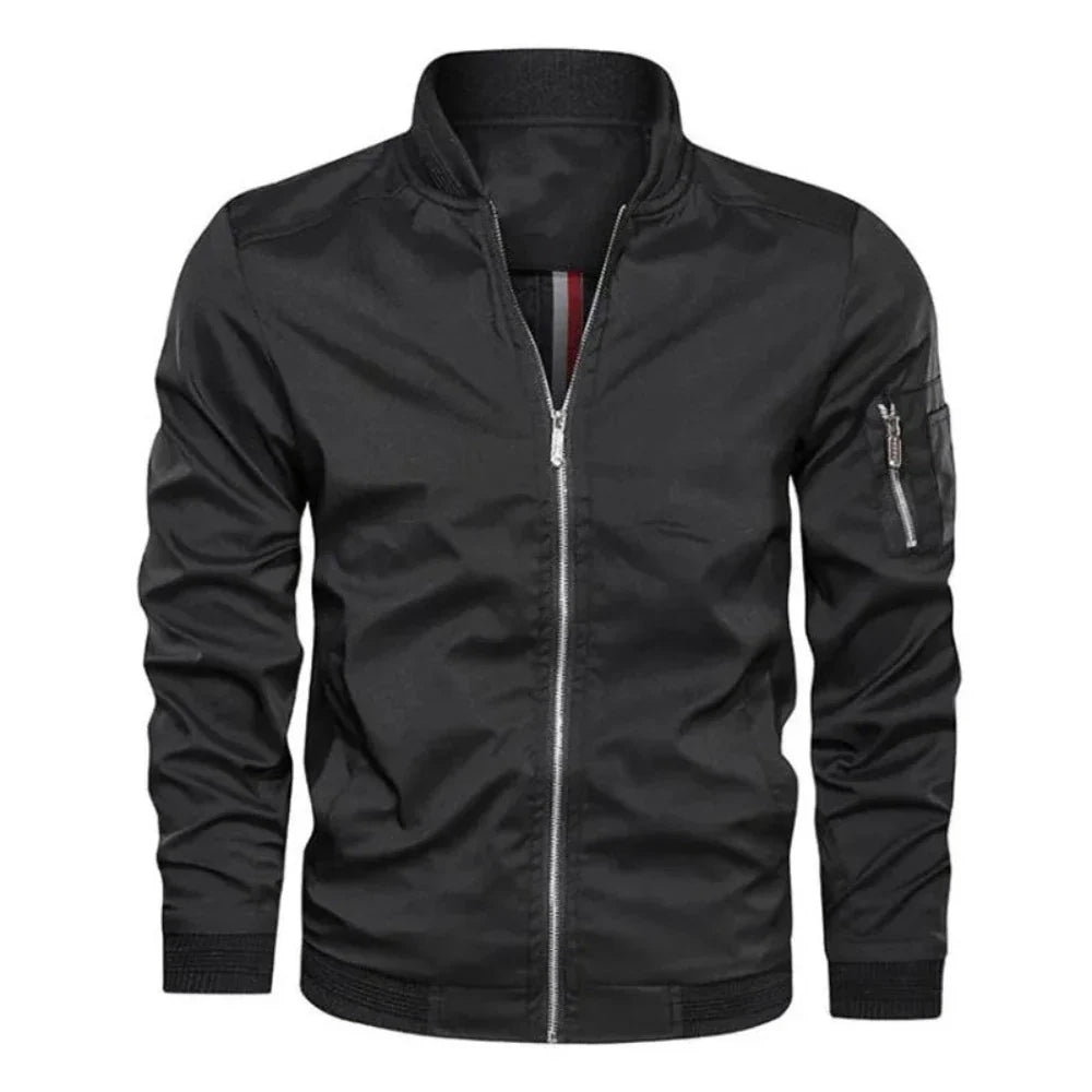 Mens Zipped Up Windbreaker Jacket - cas7m