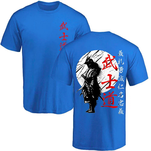 Mens Japanese Samurai Short Sleeve T shirt - cas7m