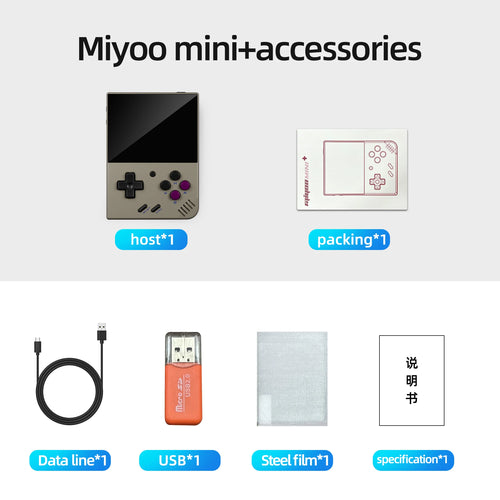 MIYOO Mini Plus Retro Pocket Emulator 3.5" OCA IPS Linux Handheld - cas7m