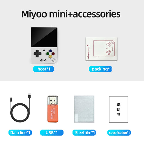 MIYOO Mini Plus Retro Pocket Emulator 3.5" OCA IPS Linux Handheld - cas7m