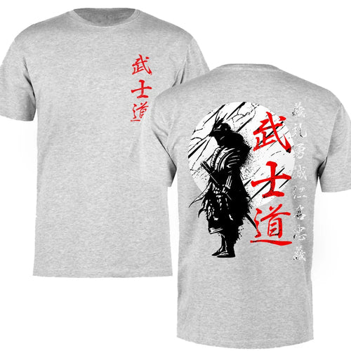 Mens Japanese Samurai Short Sleeve T shirt - cas7m