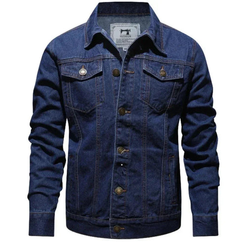 Mens Streetstyle Denim Jacket - cas7m