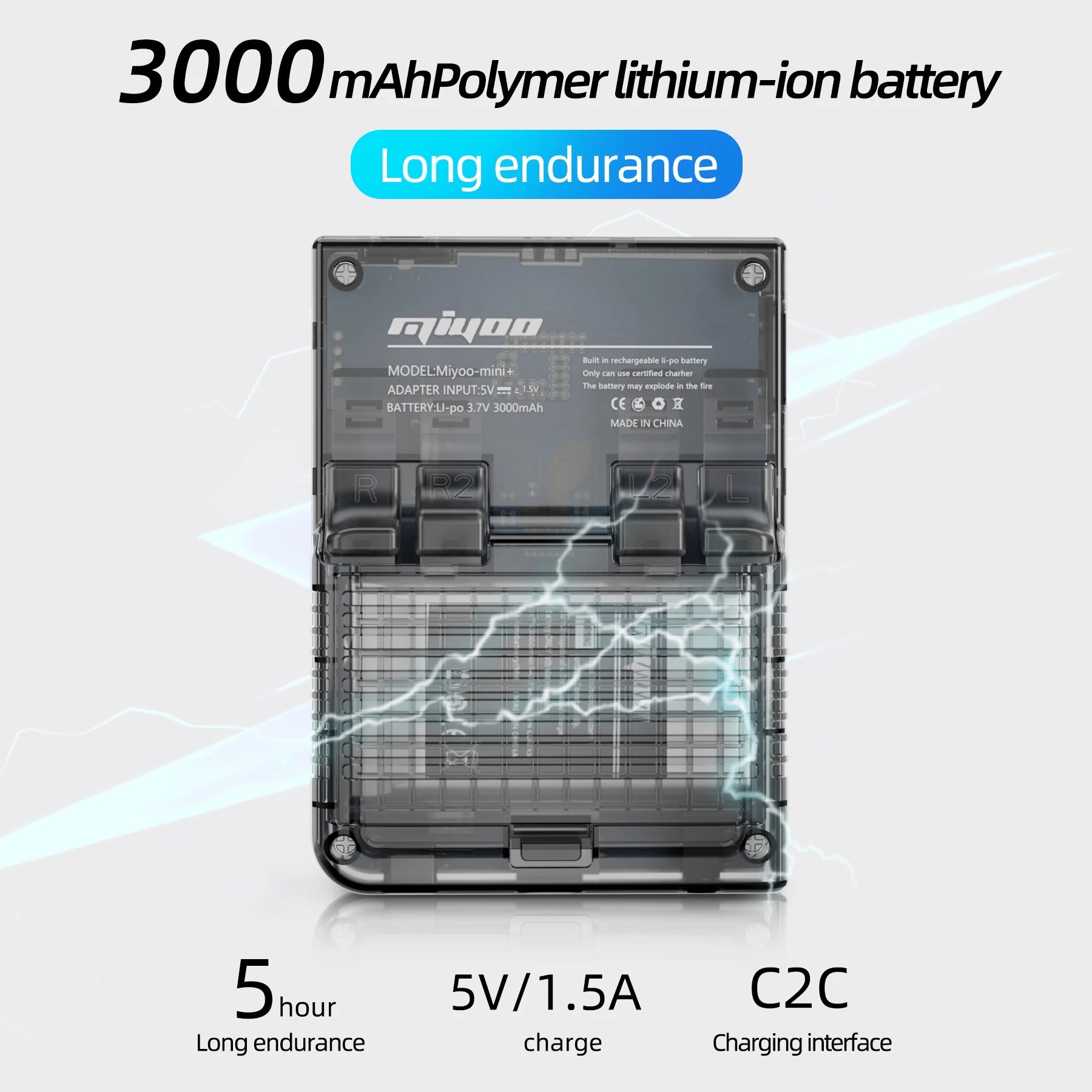 MIYOO Mini Plus Retro Pocket Emulator 3.5" OCA IPS Linux Handheld - cas7m