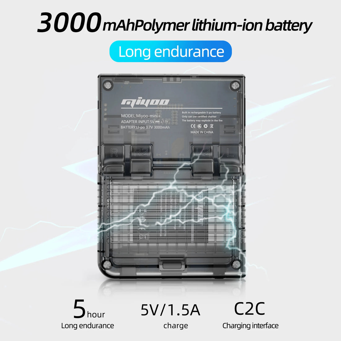 MIYOO Mini Plus Retro Pocket Emulator 3.5" OCA IPS Linux Handheld - cas7m