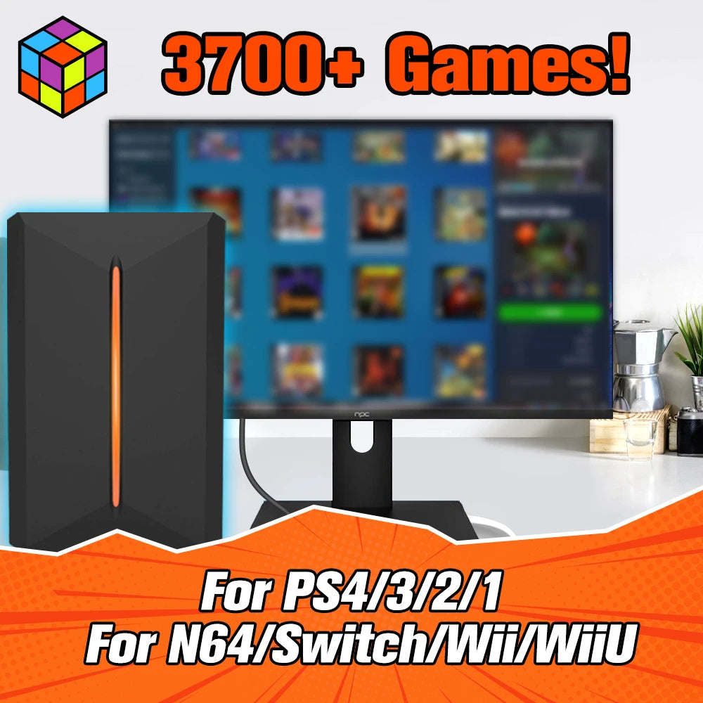 Launchbox Gaming Hard Drive Disk Retro Game Console for - cas7m