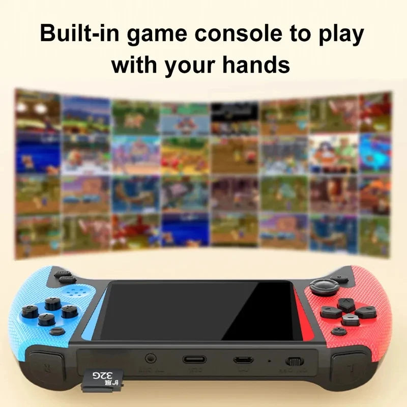 Retro Handheld Game Console 3.5inch LCD Screen Built-in 500 Games - cas7m