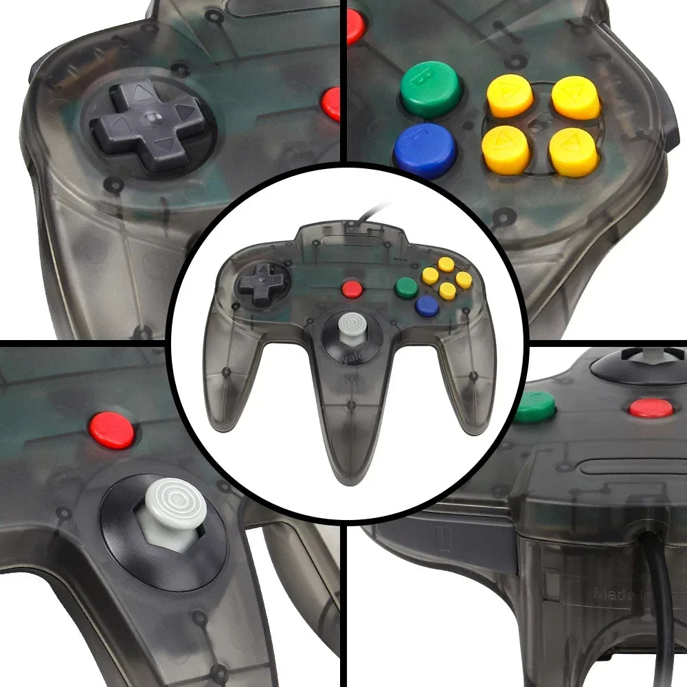NEW Wired Gamepad for N64 Console Controller for N64 Classic Joystick - cas7m