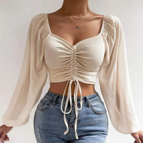 Womens Bell Sleeve Summer Top - cas7m