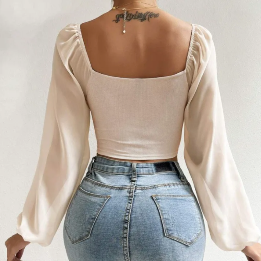 Womens Bell Sleeve Summer Top - cas7m