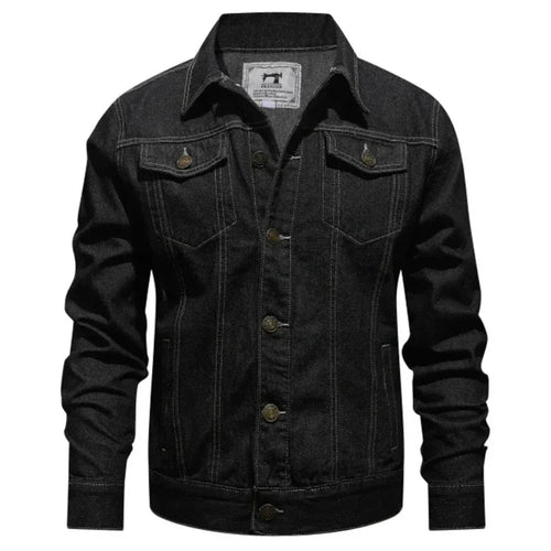 Mens Streetstyle Denim Jacket - cas7m