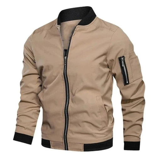 Mens Zipped Up Windbreaker Jacket - cas7m