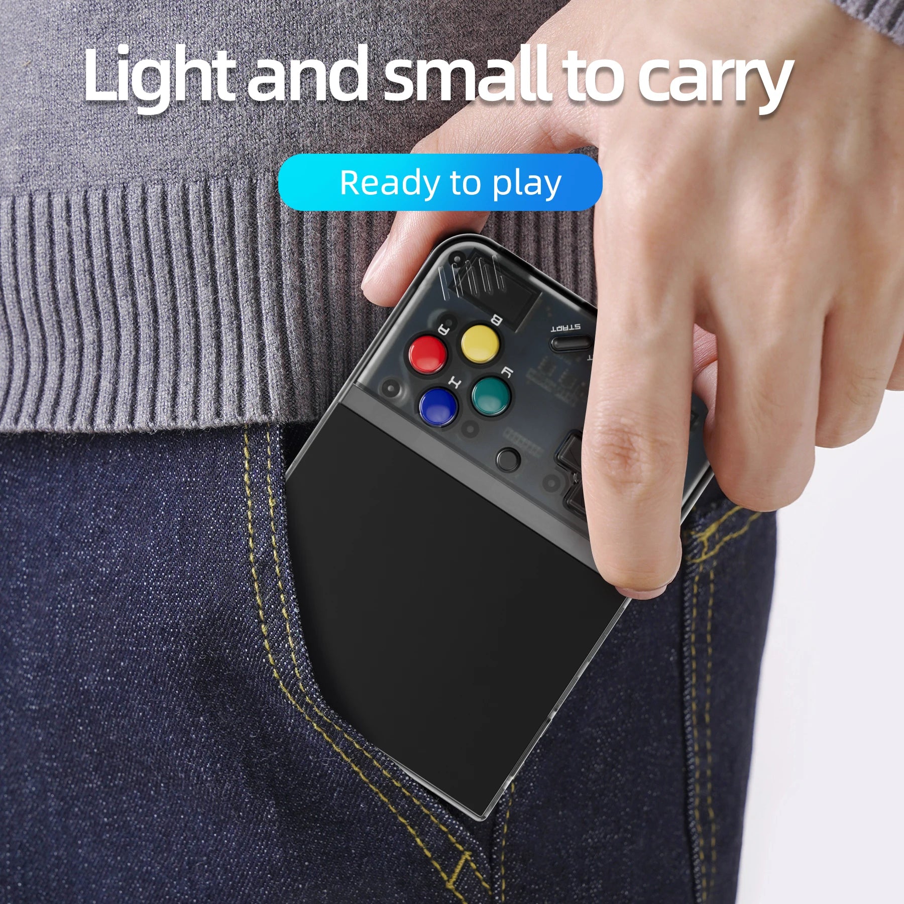 MIYOO Mini Plus Retro Pocket Emulator 3.5" OCA IPS Linux Handheld - cas7m