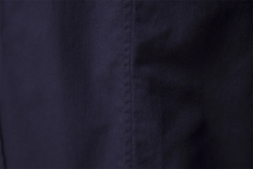 Mens Long Sleeve Dual Pockets Military Shirt - cas7m