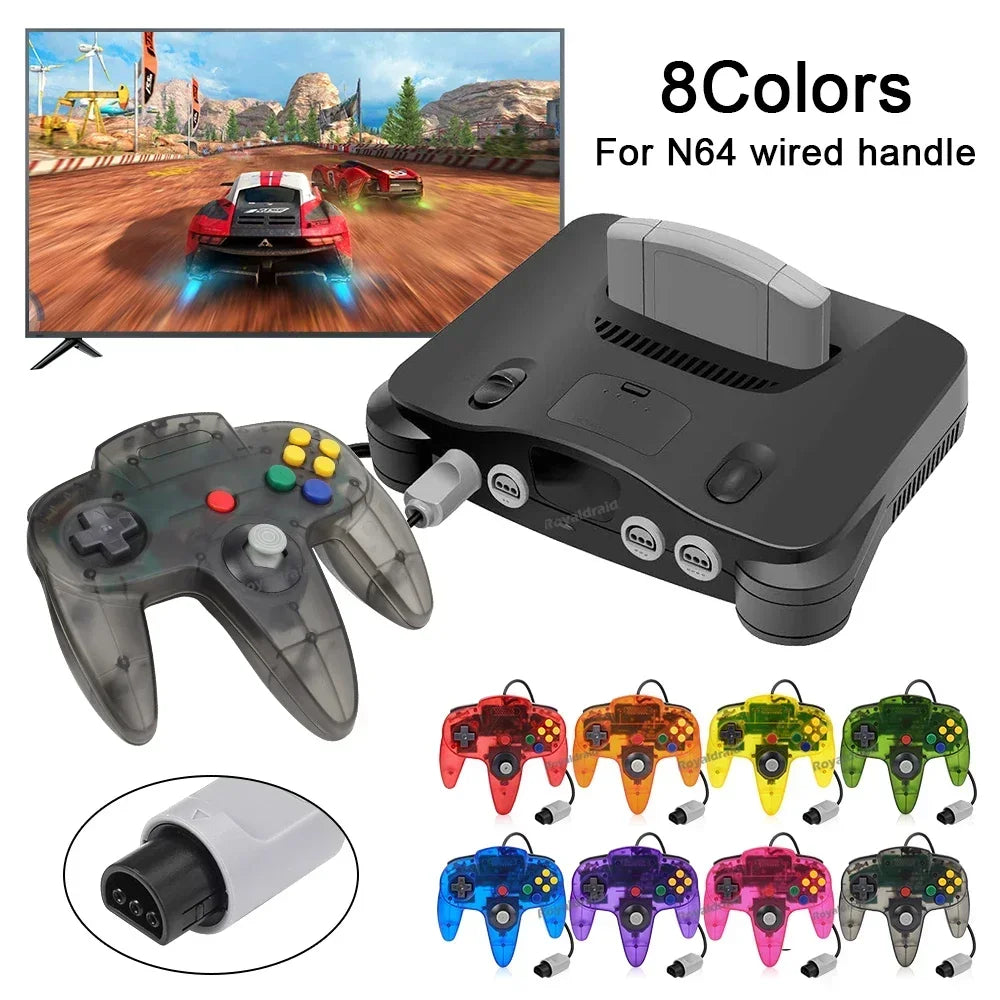 NEW Wired Gamepad for N64 Console Controller for N64 Classic Joystick - cas7m