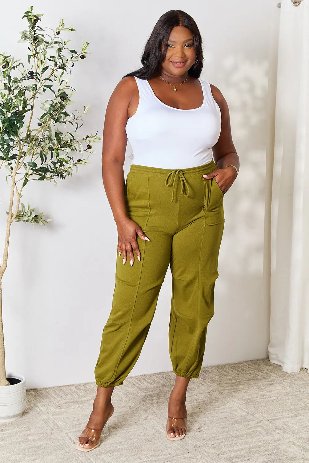 Culture Code Full Size Drawstring Sweatpants with pockets - cas7m