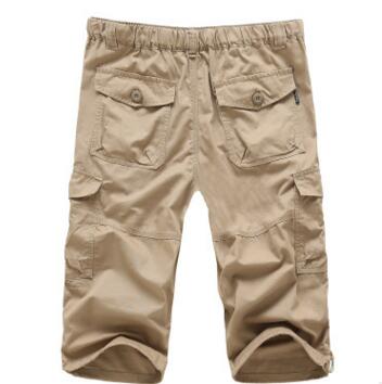 Men's Plus Size Outdoor Multi-Pocket Cotton Shorts