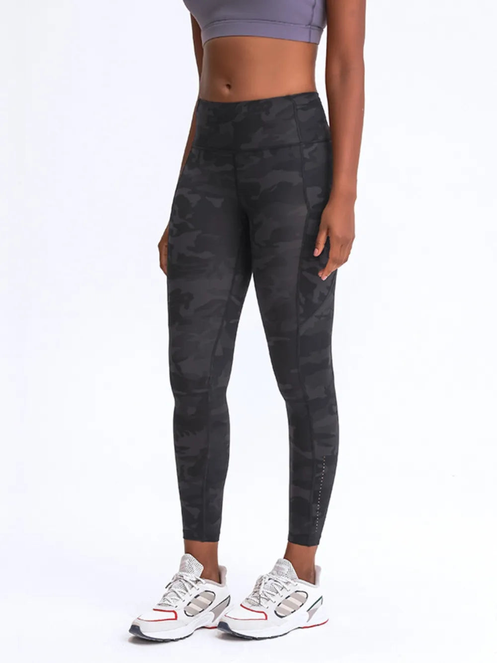 Millennia Wide Waistband Leggings with Pockets - cas7m