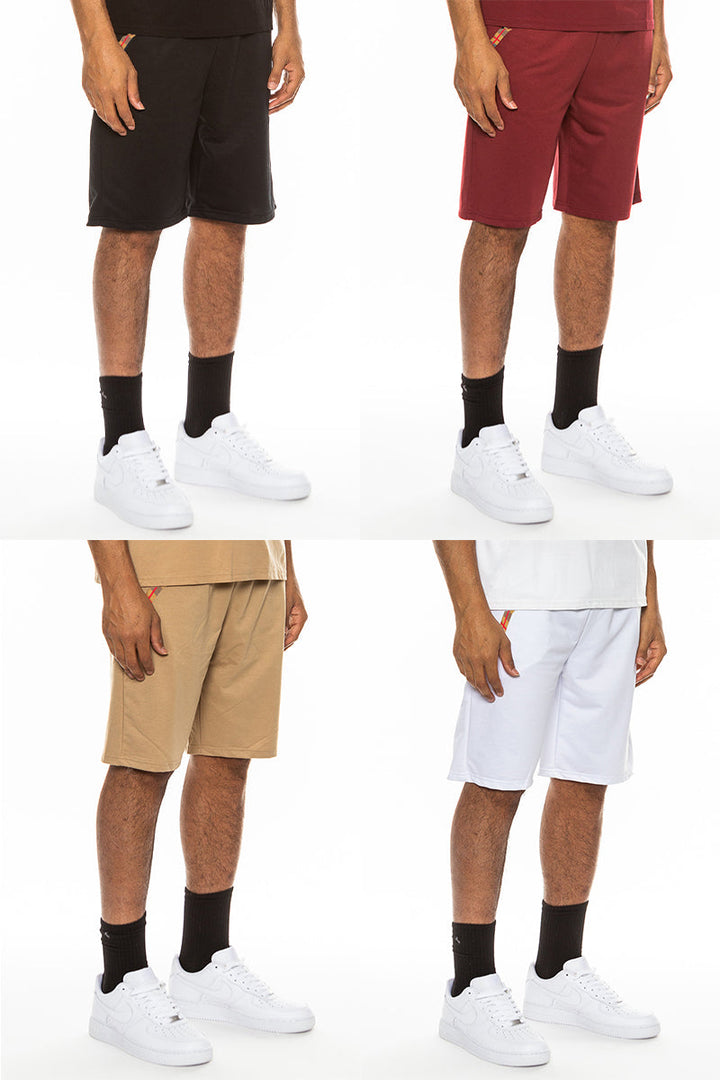 Checkered Detail Shorts EMS4102 - cas7m
