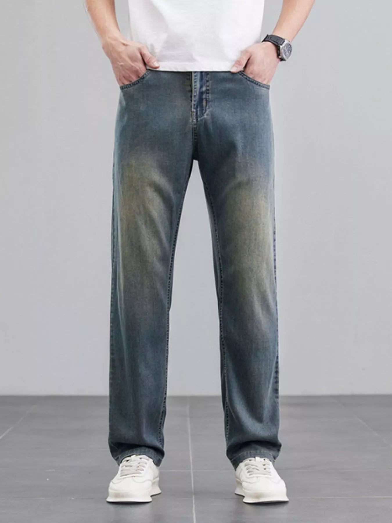 Men's Wide Leg Jeans - cas7m