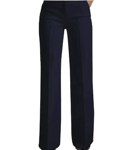 Women's White Minimalist Pants Made Of Polyester - cas7m