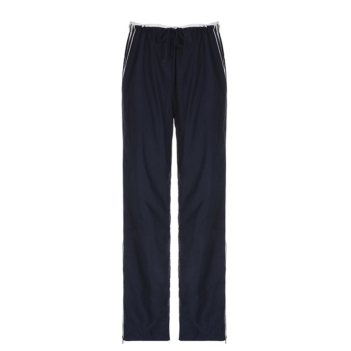 Striped Sports Pants Women Baggy Casual Classic Track Sweatpants Trousers - cas7m