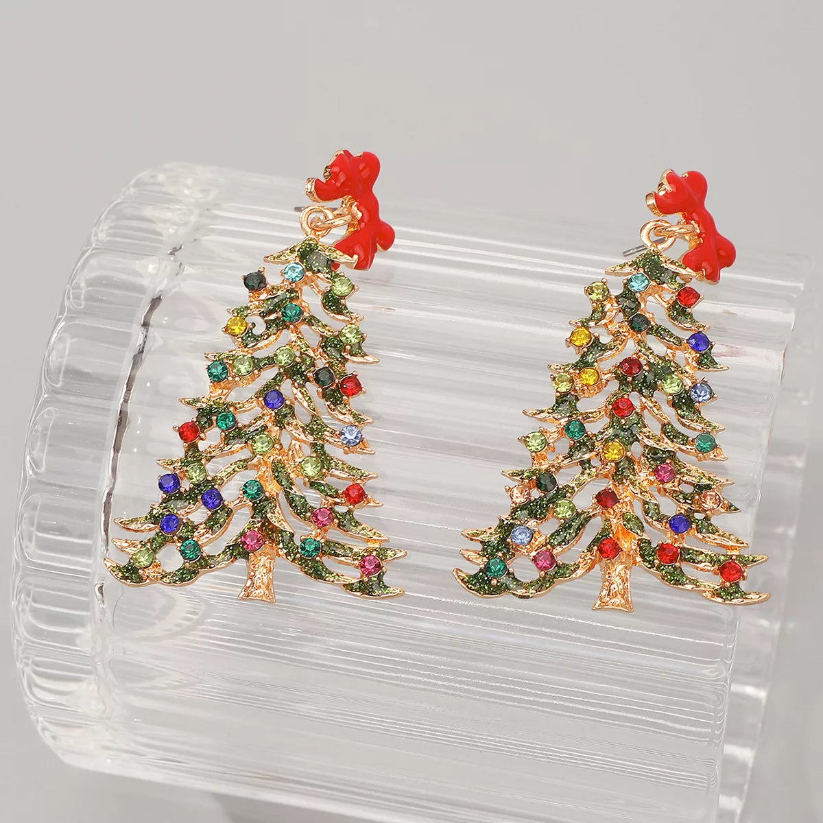 Christmas Tree Dangle Earrings - cas7m