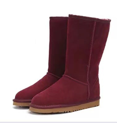 New Faux Sheepskin Knee-High Women's Boots