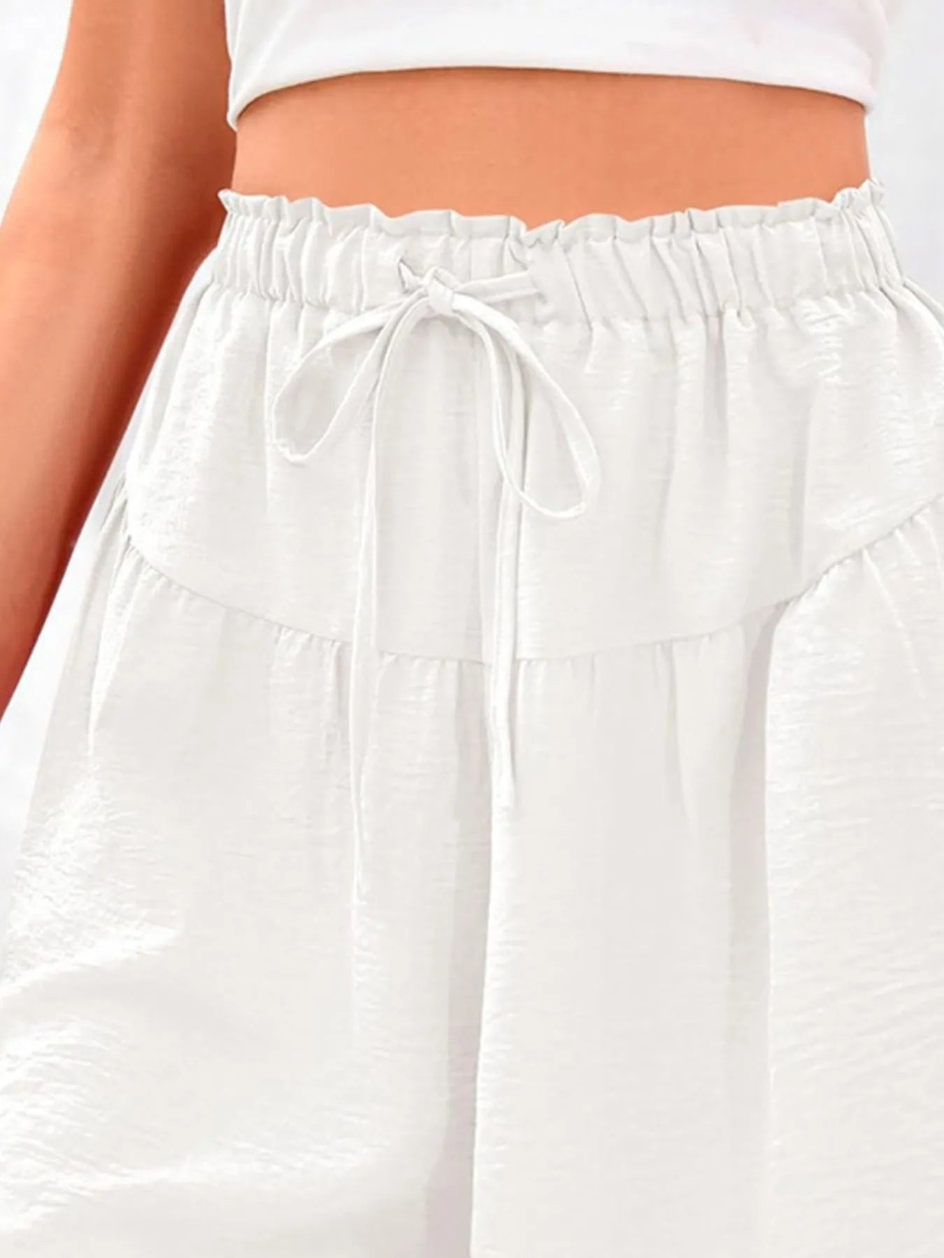 Full Size Casual Drawstring High Waist Relaxed Shorts Plus Size - cas7m